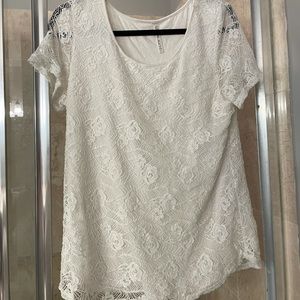White lace blouse